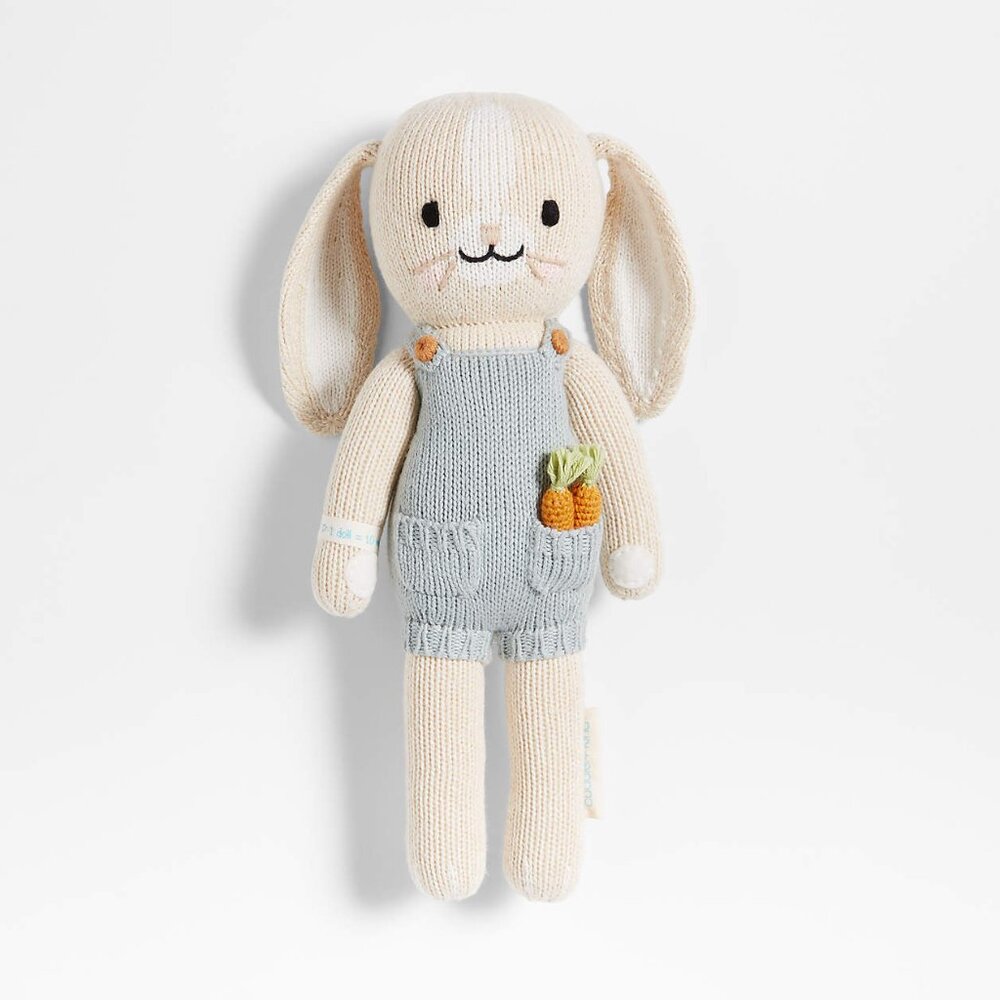 NEW! Cuddle+Kind HENRY Bunny Yarn Doll PERU 12" NEW $76